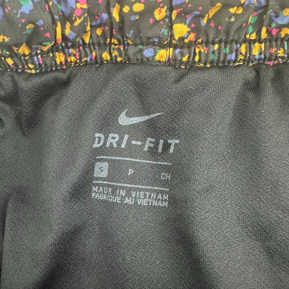Nike Dri-Fit Lined Running Shorts S Black Purple Floral Dark Cottagecore Active - Picture 6 of 6